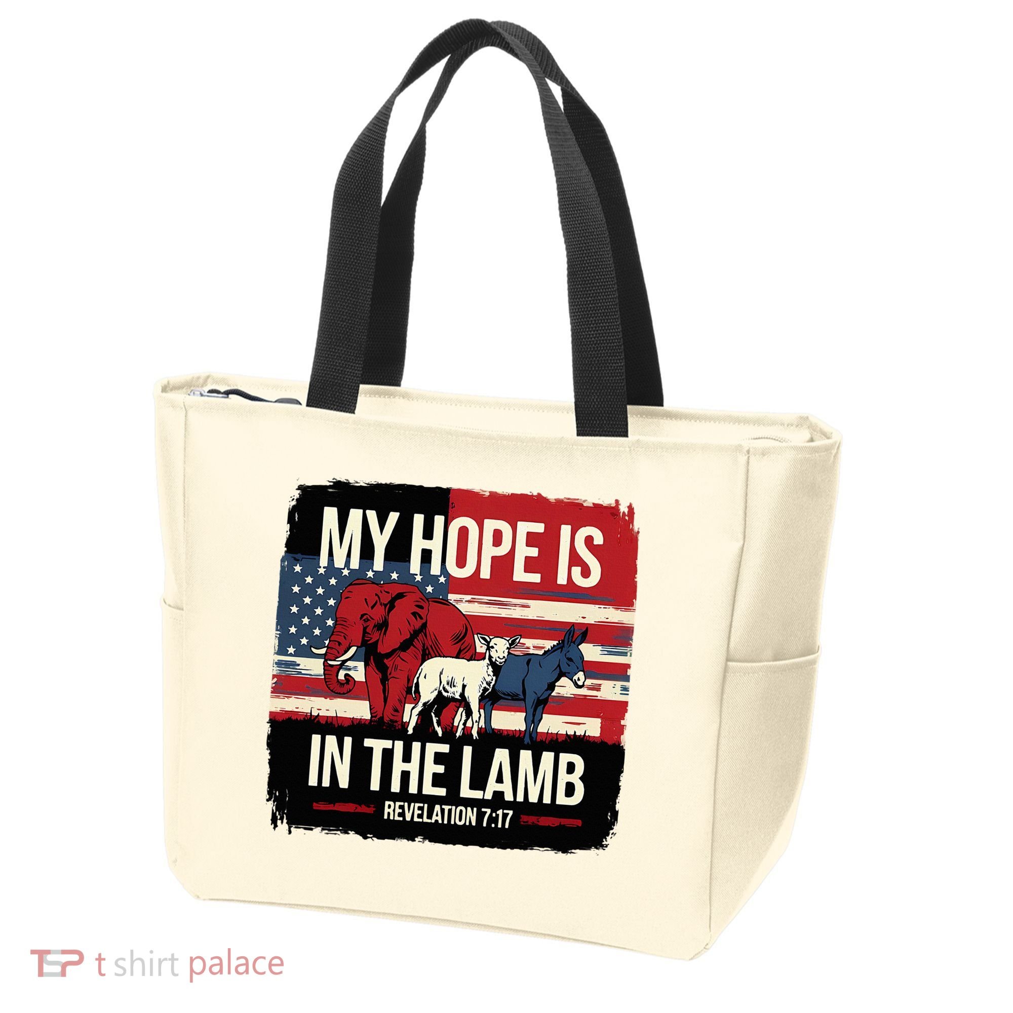 My Hope Is In The Lamb Jesus 2024 Election Tote Bag