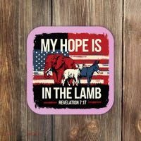 My Hope Is In The Lamb Jesus 2024 Election Coaster thumb 0