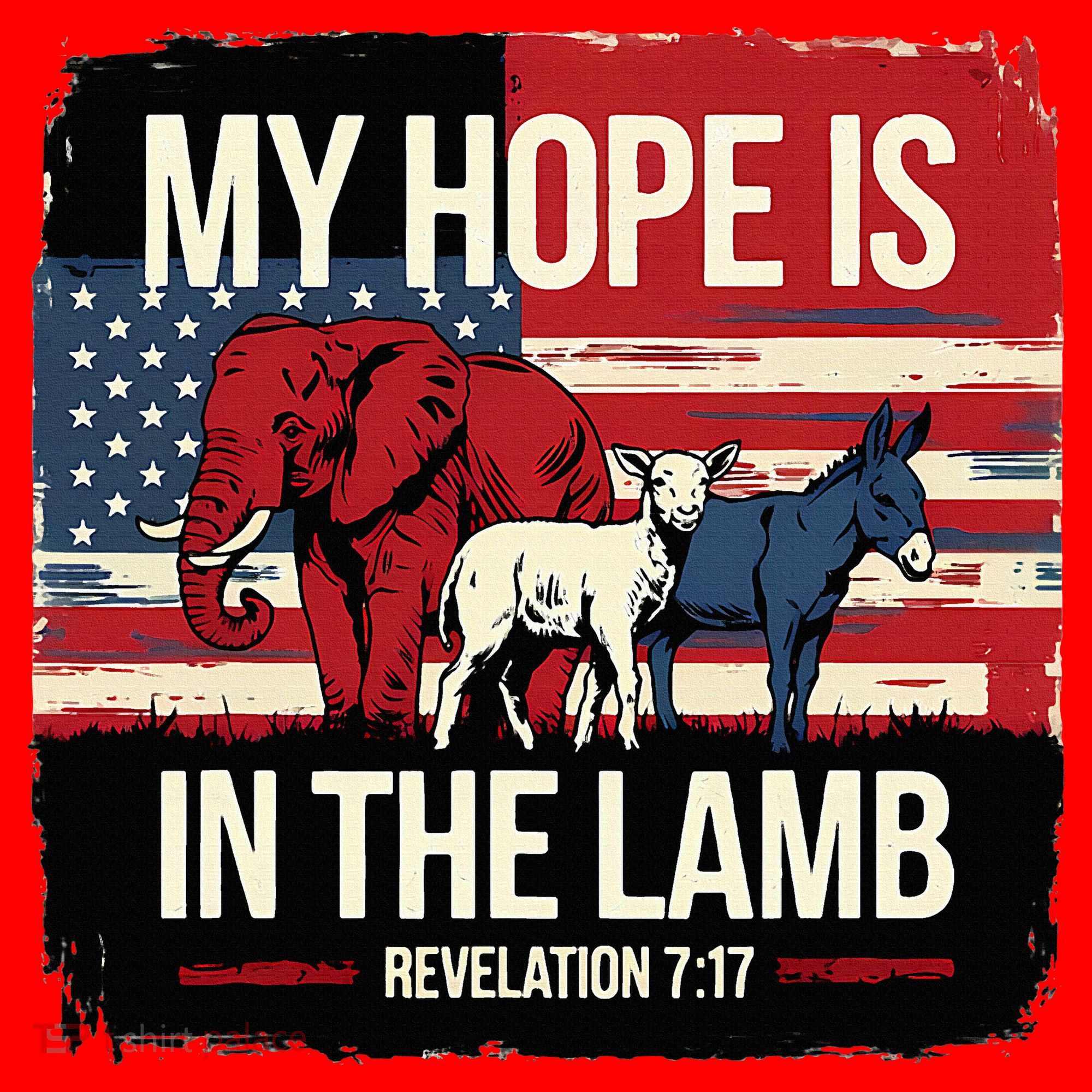 My Hope Is In The Lamb Jesus 2024 Election Santa Hat