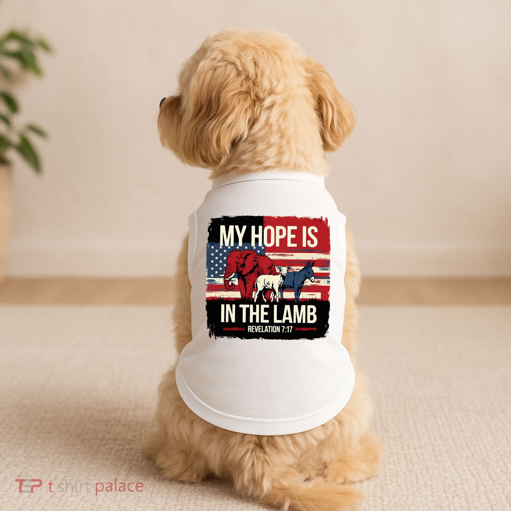 My Hope Is In The Lamb Jesus 2024 Election Doggie Tank