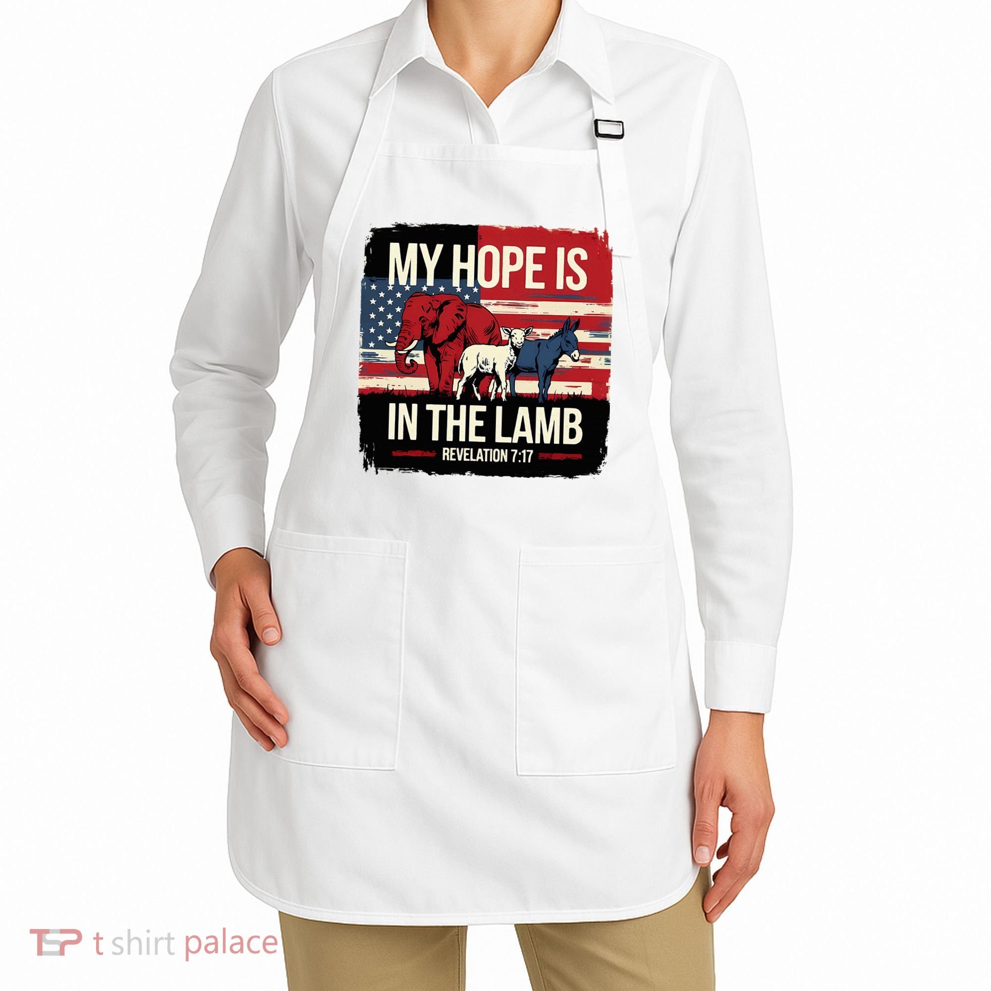 My Hope Is In The Lamb Jesus 2024 Election Apron