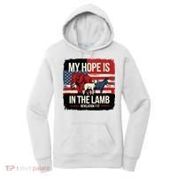My Hope Is In The Lamb Jesus 2024 Election Women's Hoodie thumb 0