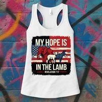 My Hope Is In The Lamb Jesus 2024 Election Women's Tank Top thumb 3