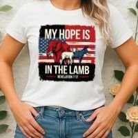 My Hope Is In The Lamb Jesus 2024 Election Women's T-Shirt thumb 2