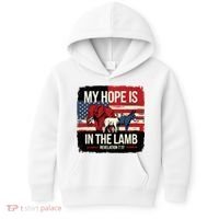 My Hope Is In The Lamb Jesus 2024 Election Kids Hoodie thumb 0