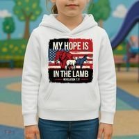 My Hope Is In The Lamb Jesus 2024 Election Kids Hoodie thumb 3