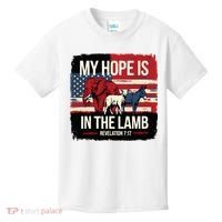 My Hope Is In The Lamb Jesus 2024 Election Kids T-Shirt thumb 0