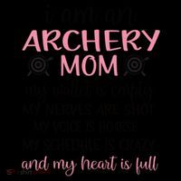 My Heart Is Full Archery Mom Of An Archer Mama Gift Coffee Mug thumb 5