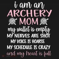 My Heart Is Full Archery Mom Of An Archer Mama Gift Women's Hoodie thumb 2