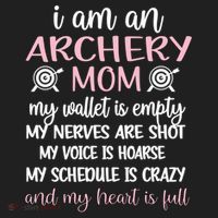 My Heart Is Full Archery Mom Of An Archer Mama Gift Golf Towel thumb 3