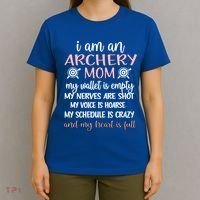 My Heart Is Full Archery Mom Of An Archer Mama Gift T-Shirt thumb 4