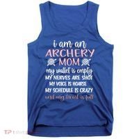 My Heart Is Full Archery Mom Of An Archer Mama Gift Tank Top thumb 0