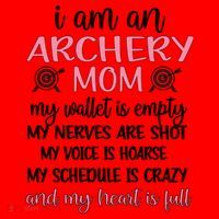 My Heart Is Full Archery Mom Of An Archer Mama Gift Santa Hat thumb 1
