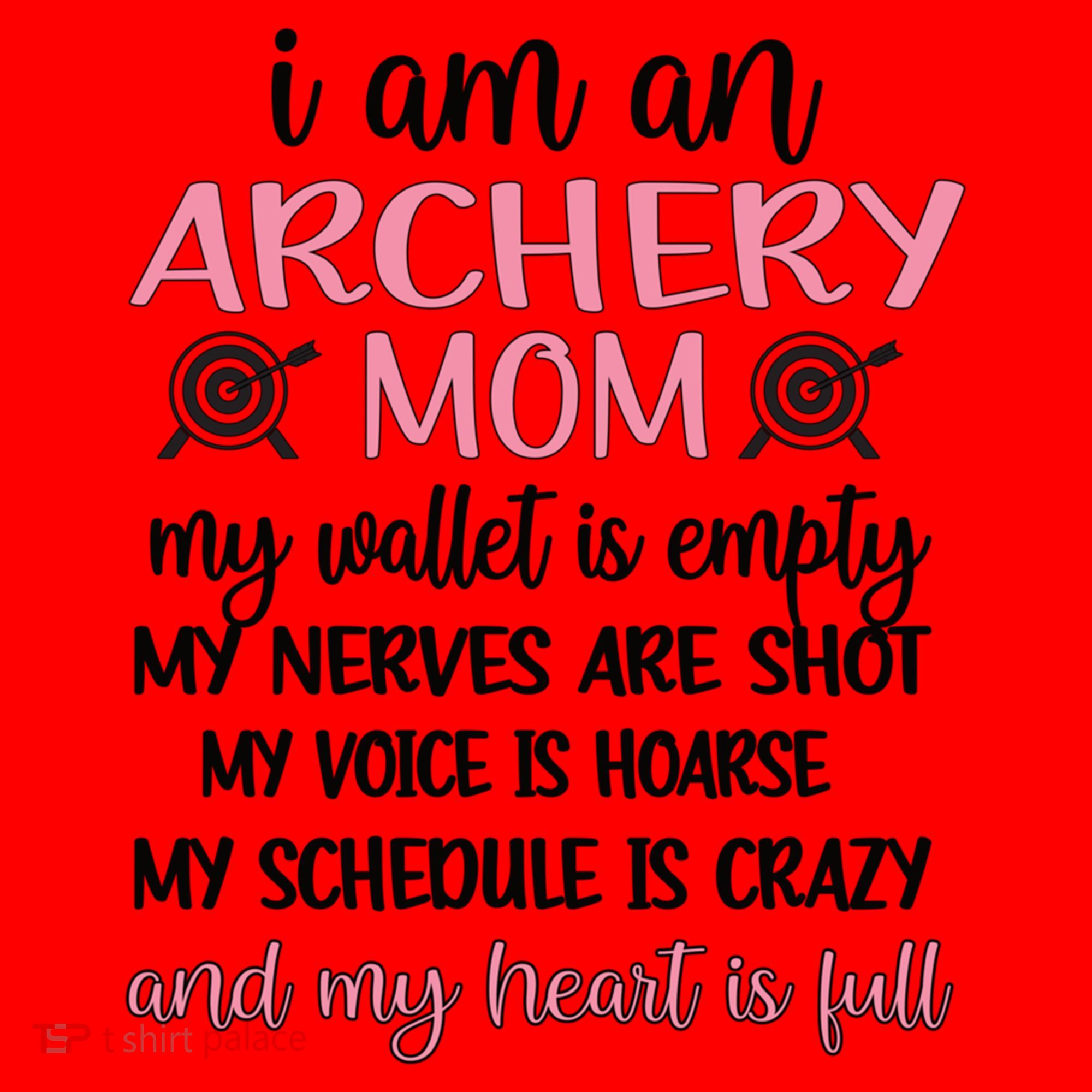 My Heart Is Full Archery Mom Of An Archer Mama Gift Santa Hat