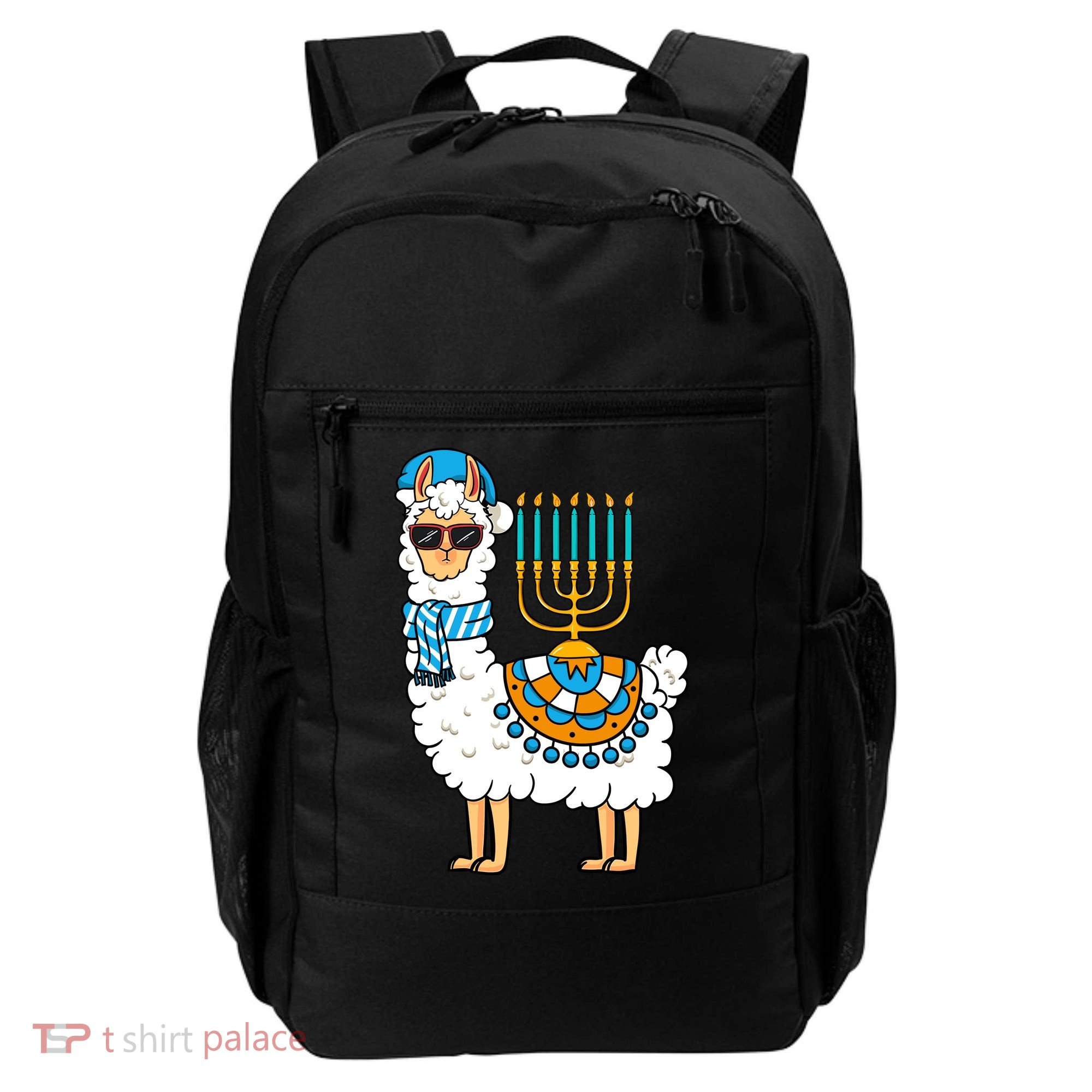 Menorah Hanukkah Llama Cute Alpaca Chanukah Backpack