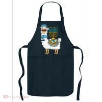 Menorah Hanukkah Llama Cute Alpaca Chanukah Apron thumb 0