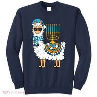 Menorah Hanukkah Llama Cute Alpaca Chanukah Sweatshirt thumb 0