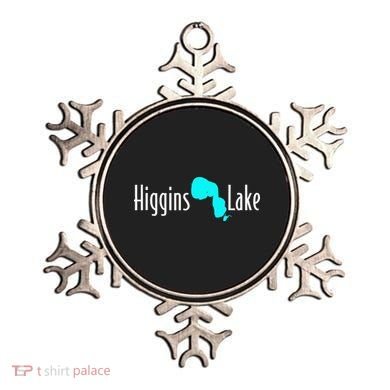 Minimalist Higgins Lake Michigan Ornament