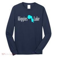 Minimalist Higgins Lake Michigan Long Sleeve Shirt thumb 0