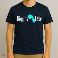 Minimalist Higgins Lake Michigan T-Shirt thumb 3