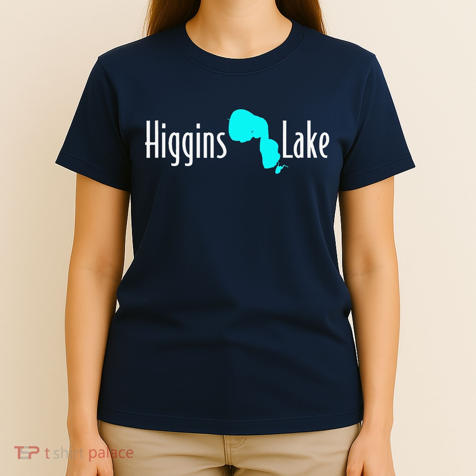 Minimalist Higgins Lake Michigan T-Shirt