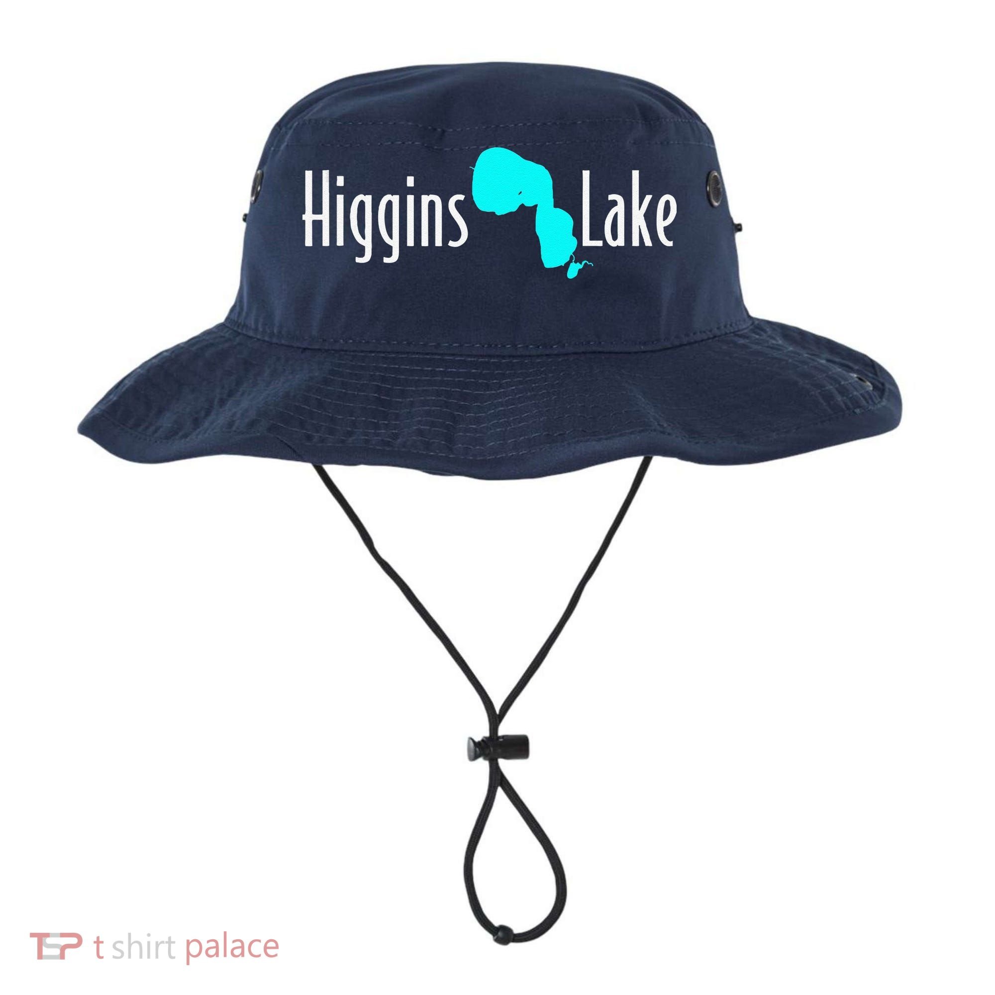 Minimalist Higgins Lake Michigan Bucket Hat