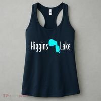 Minimalist Higgins Lake Michigan Women's Tank Top thumb 3