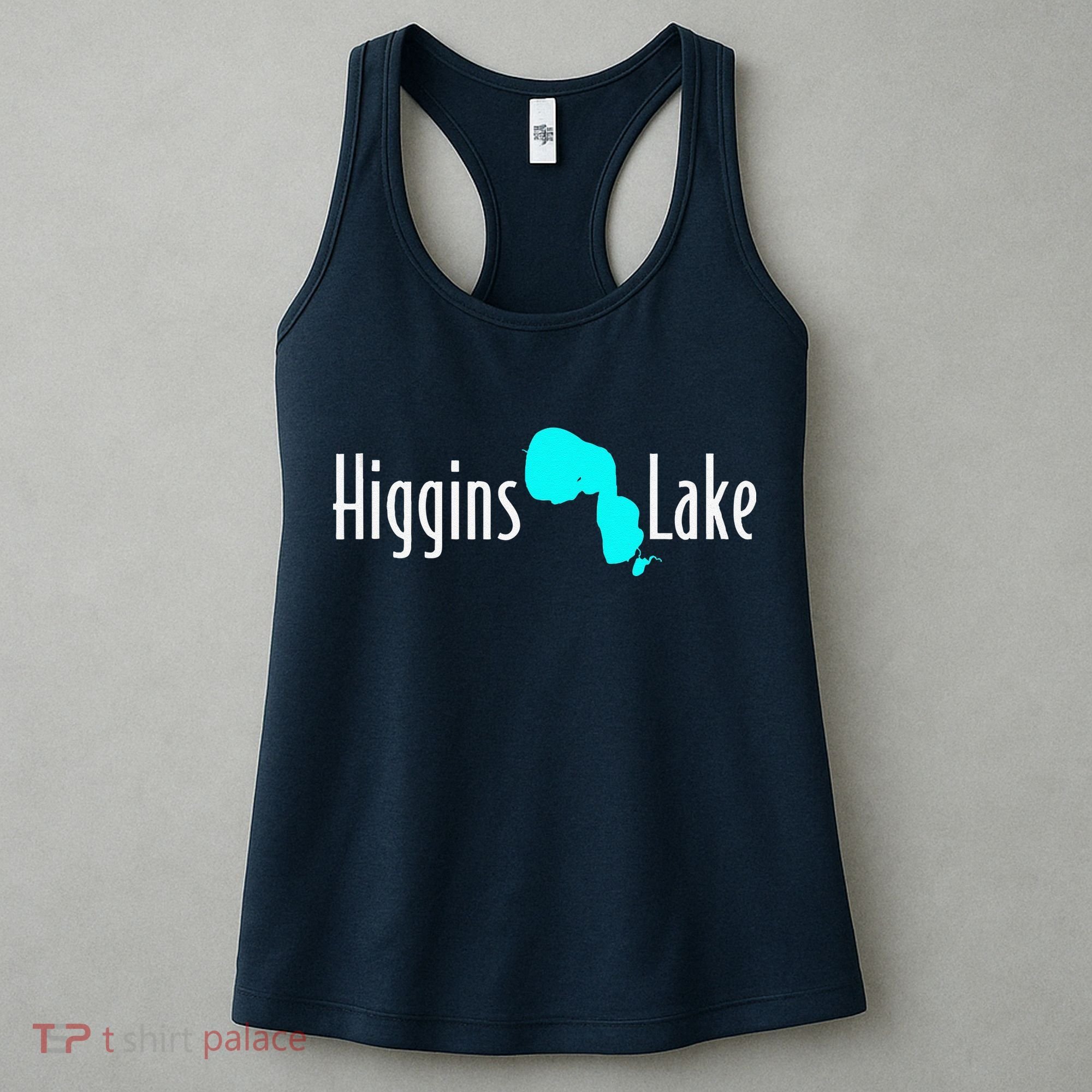 Minimalist Higgins Lake Michigan Women's Tank Top