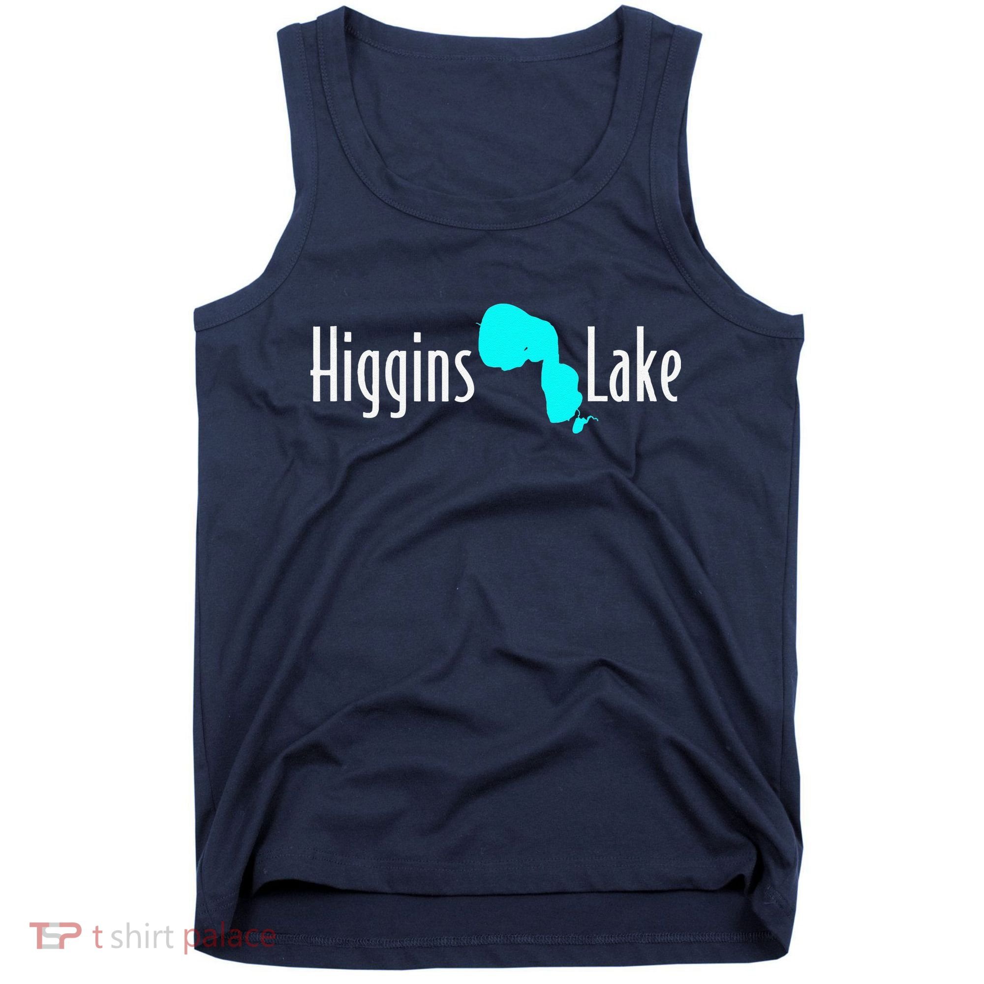 Minimalist Higgins Lake Michigan Tank Top