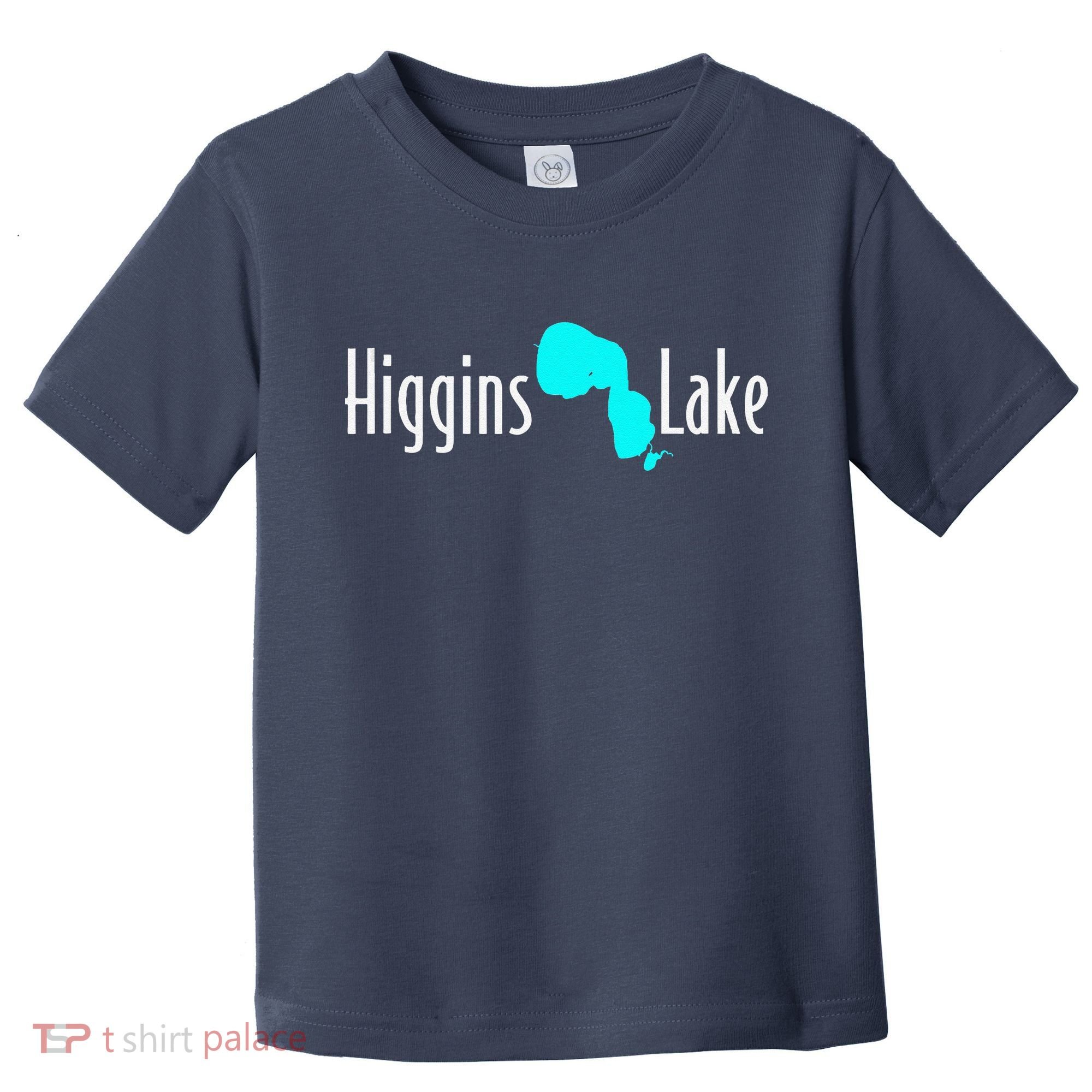 Minimalist Higgins Lake Michigan Toddler T-Shirt