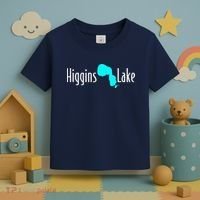 Minimalist Higgins Lake Michigan Toddler T-Shirt thumb 3