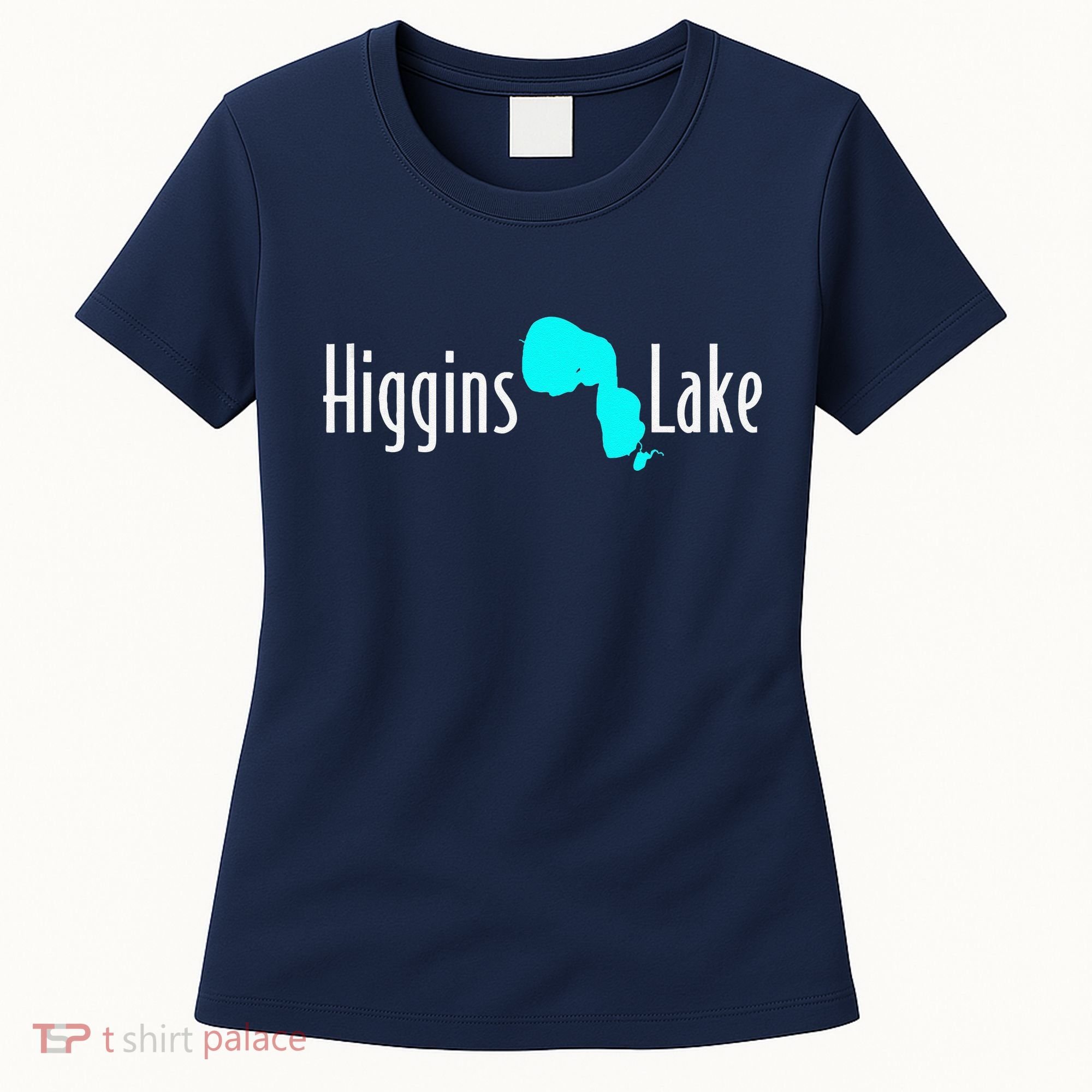 Minimalist Higgins Lake Michigan Women's T-Shirt