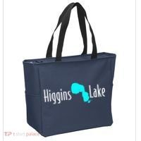 Minimalist Higgins Lake Michigan Tote Bag thumb 2