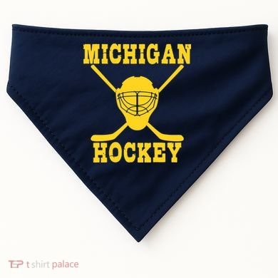 Michigan Hockey USA-Made Doggie Bandana