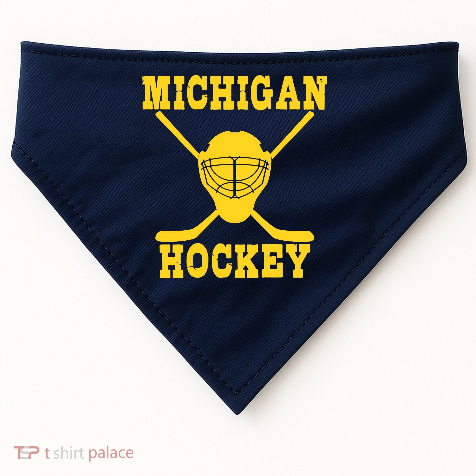 Michigan Hockey USA-Made Doggie Bandana
