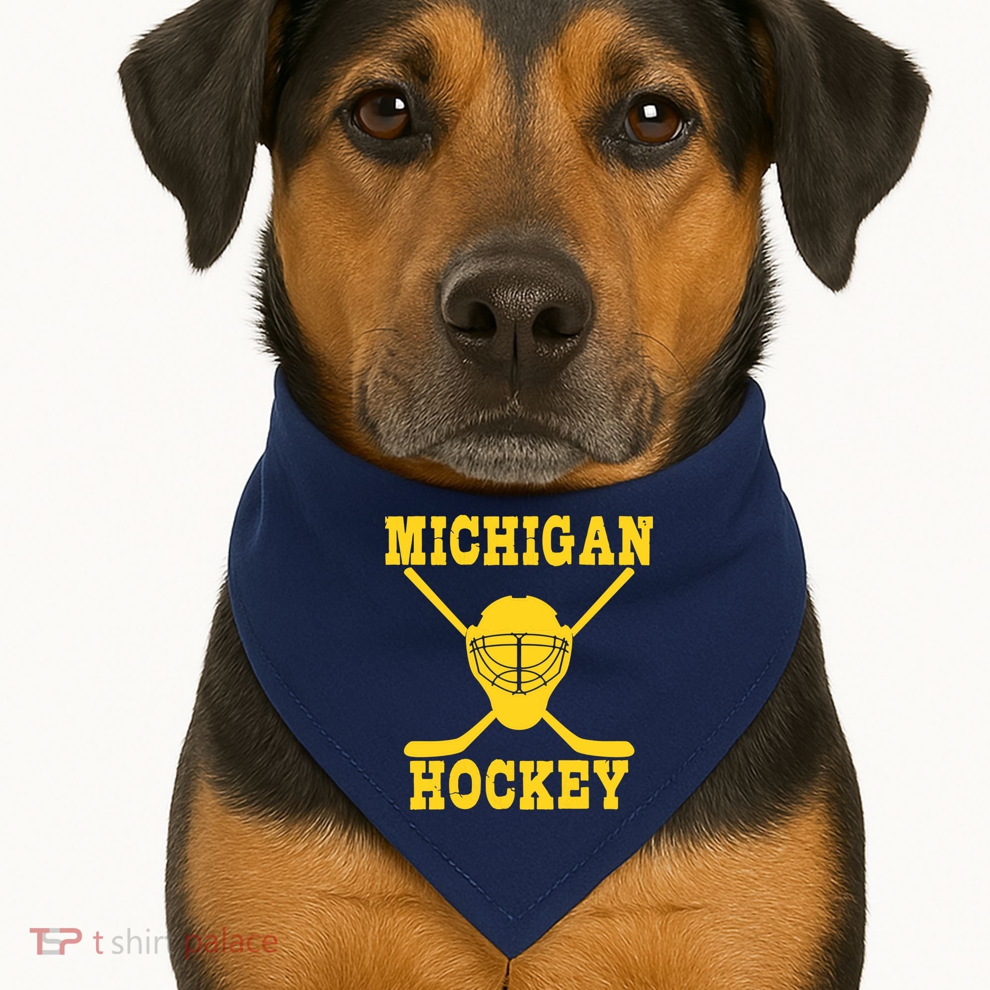 Michigan Hockey USA-Made Doggie Bandana
