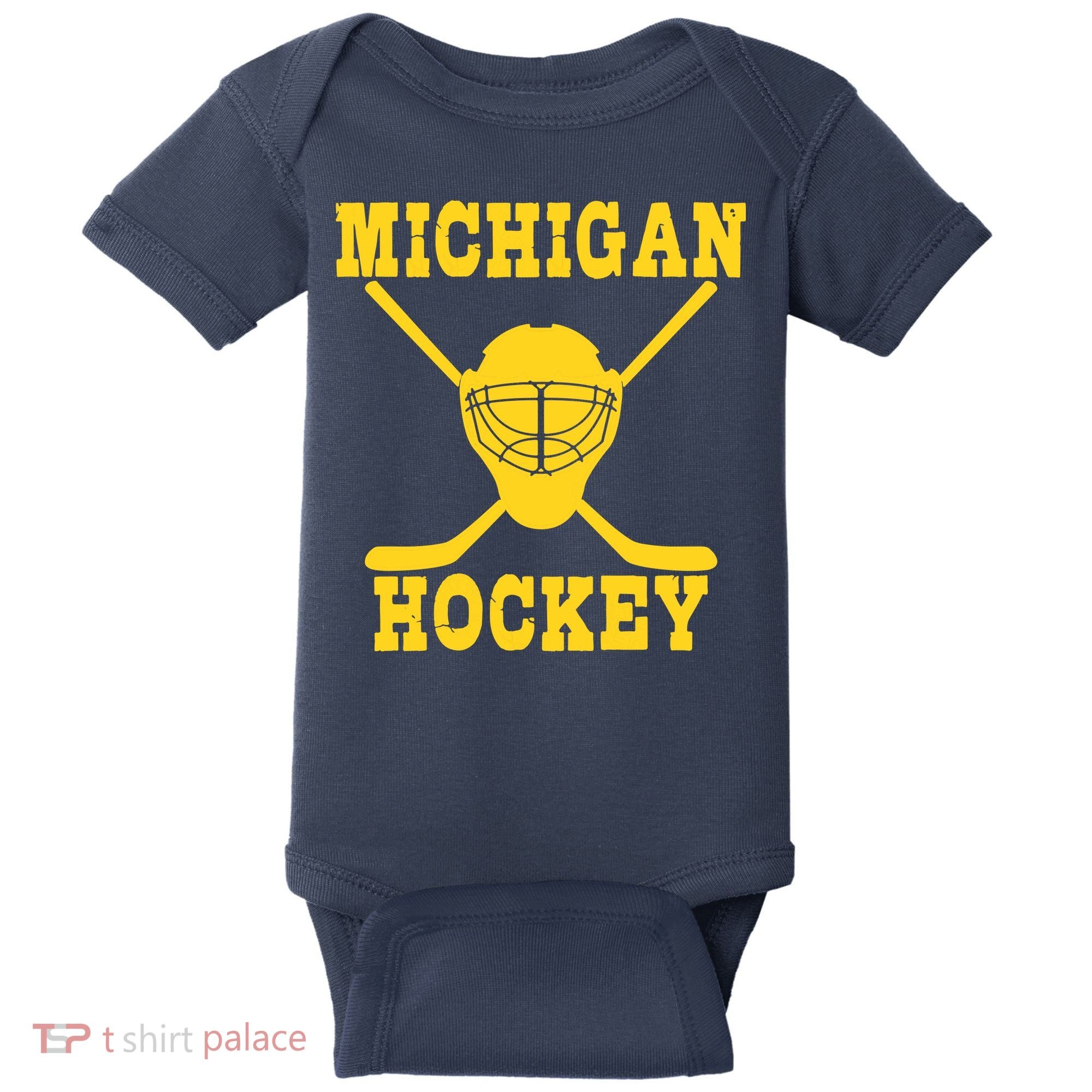 Michigan Hockey Baby Bodysuit