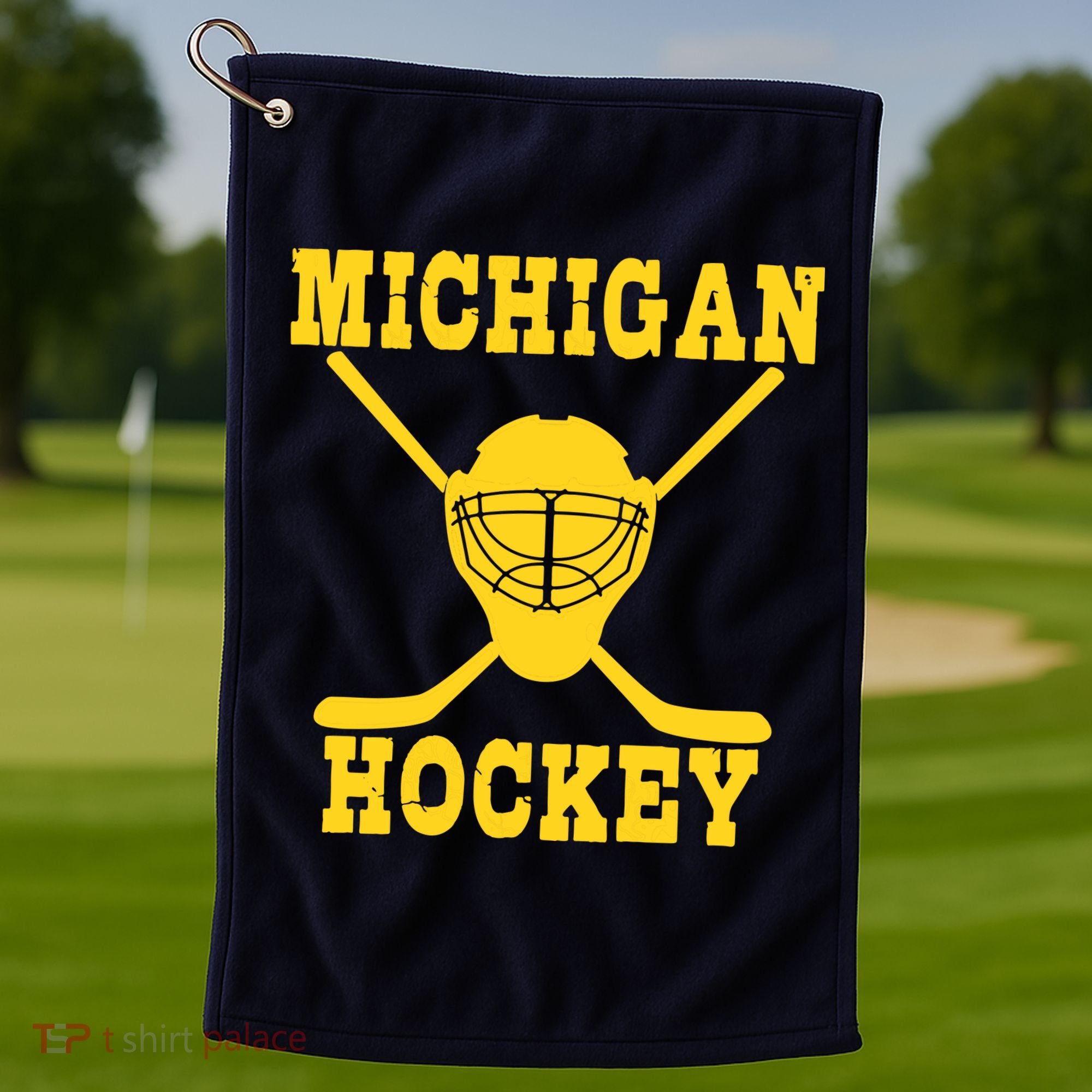Michigan Hockey Golf Towel