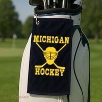 Michigan Hockey Golf Towel thumb 2