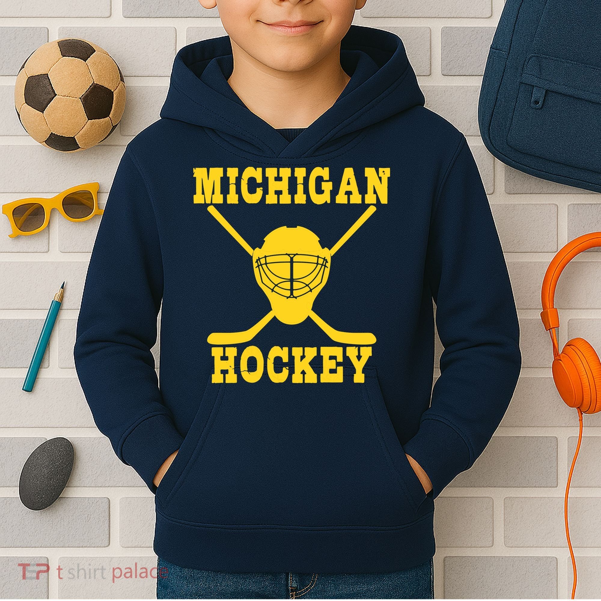 Michigan Hockey Kids Hoodie