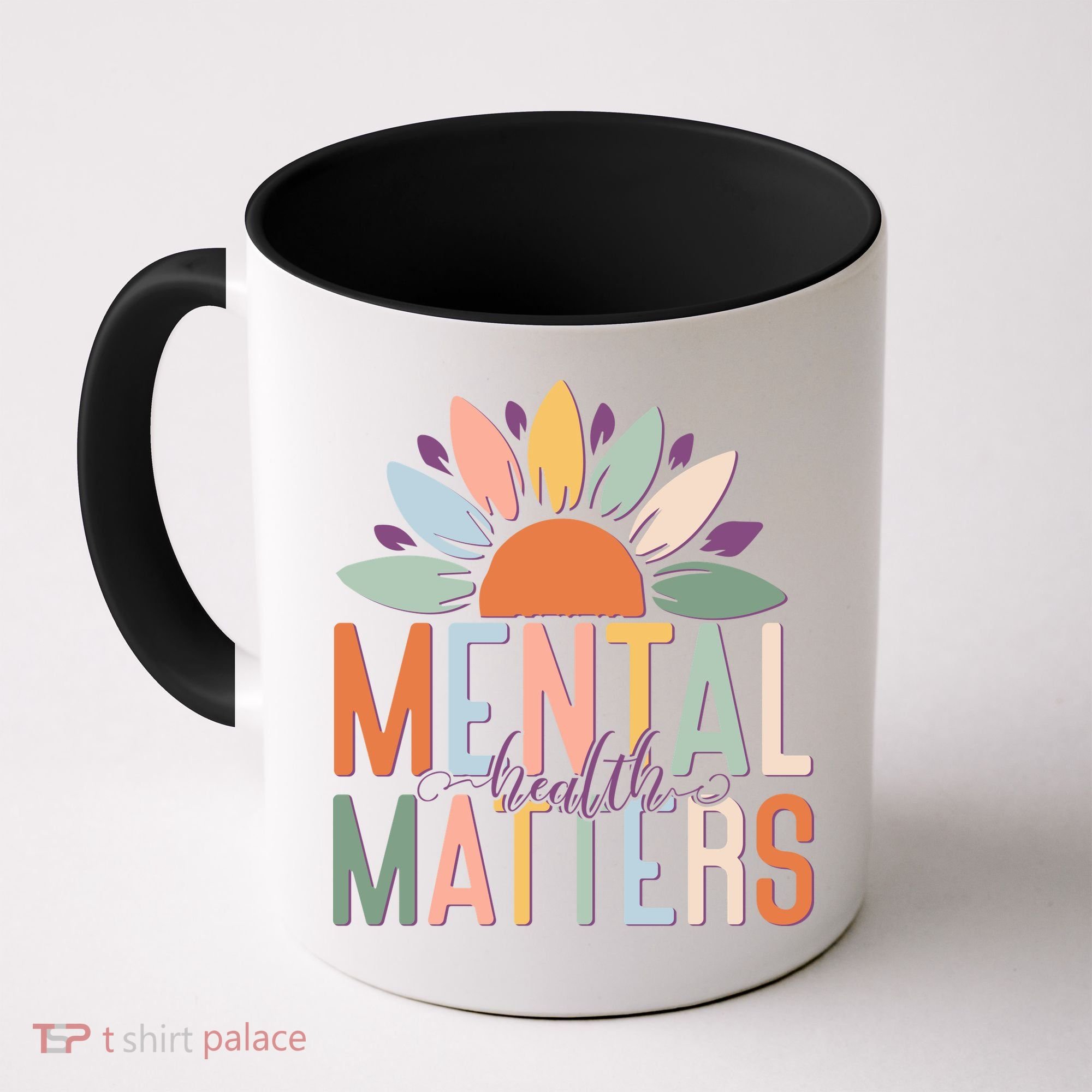 Mental Health Matters Flower Coffee Mug