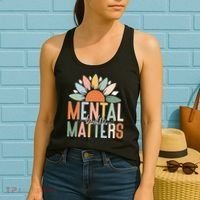Mental Health Matters Flower Women's Tank Top thumb 2