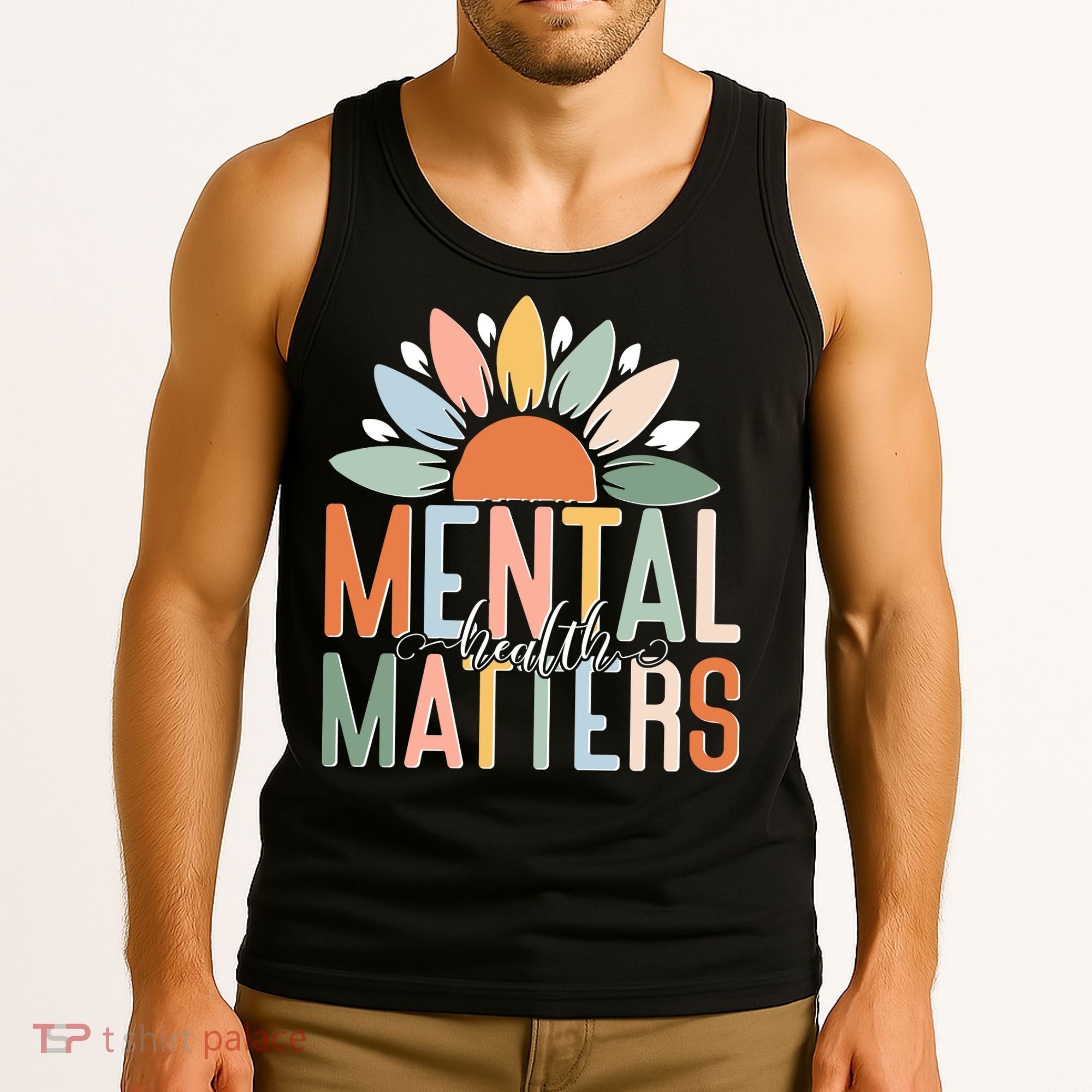 Mental Health Matters Flower Tank Top