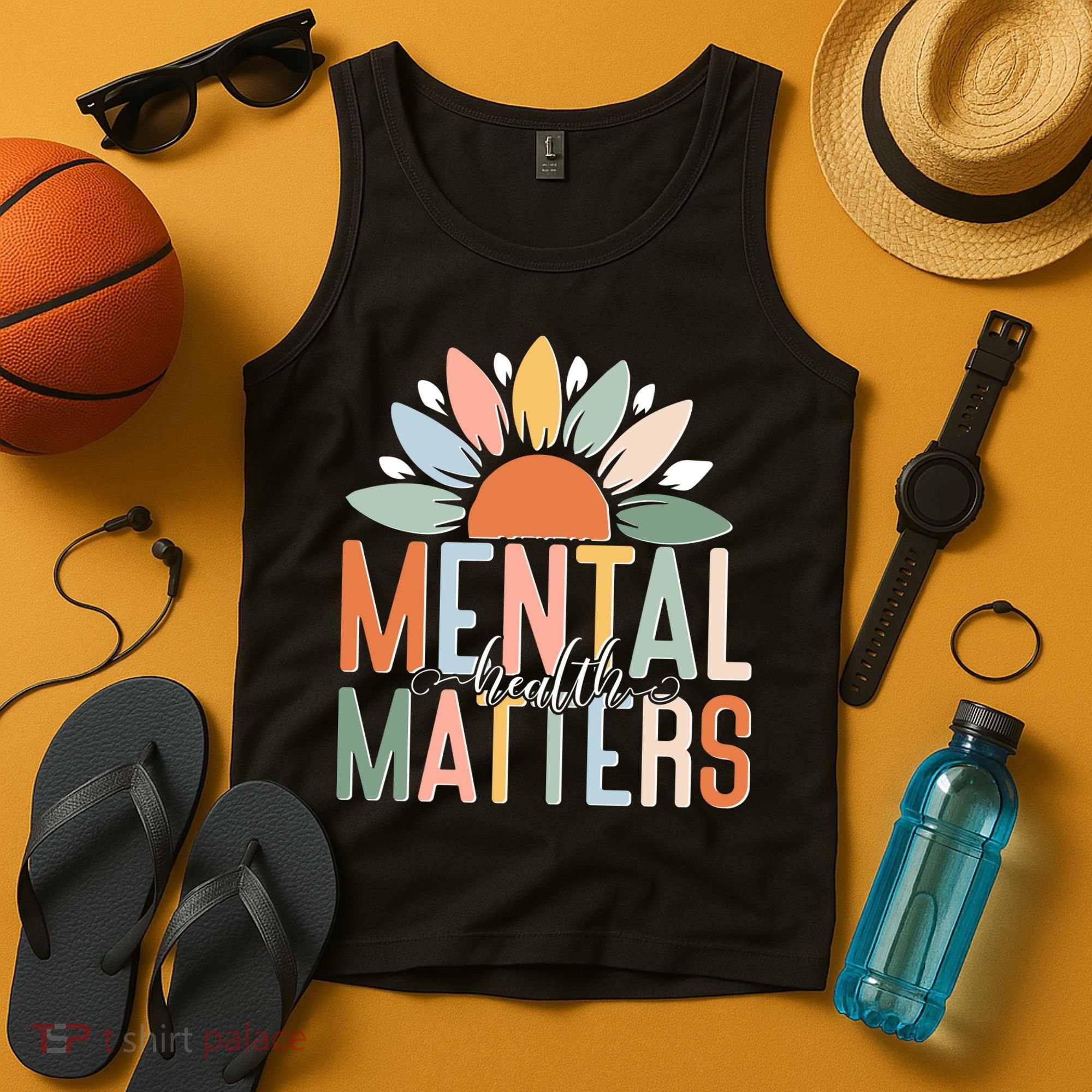 Mental Health Matters Flower Tank Top