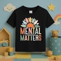 Mental Health Matters Flower Toddler T-Shirt thumb 3