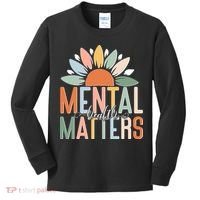 Mental Health Matters Flower Kids Long Sleeve Shirt thumb 0
