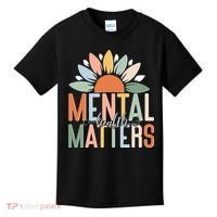 Mental Health Matters Flower Kids T-Shirt thumb 0