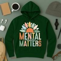 Mental Health Matters Flower Hoodie thumb 3