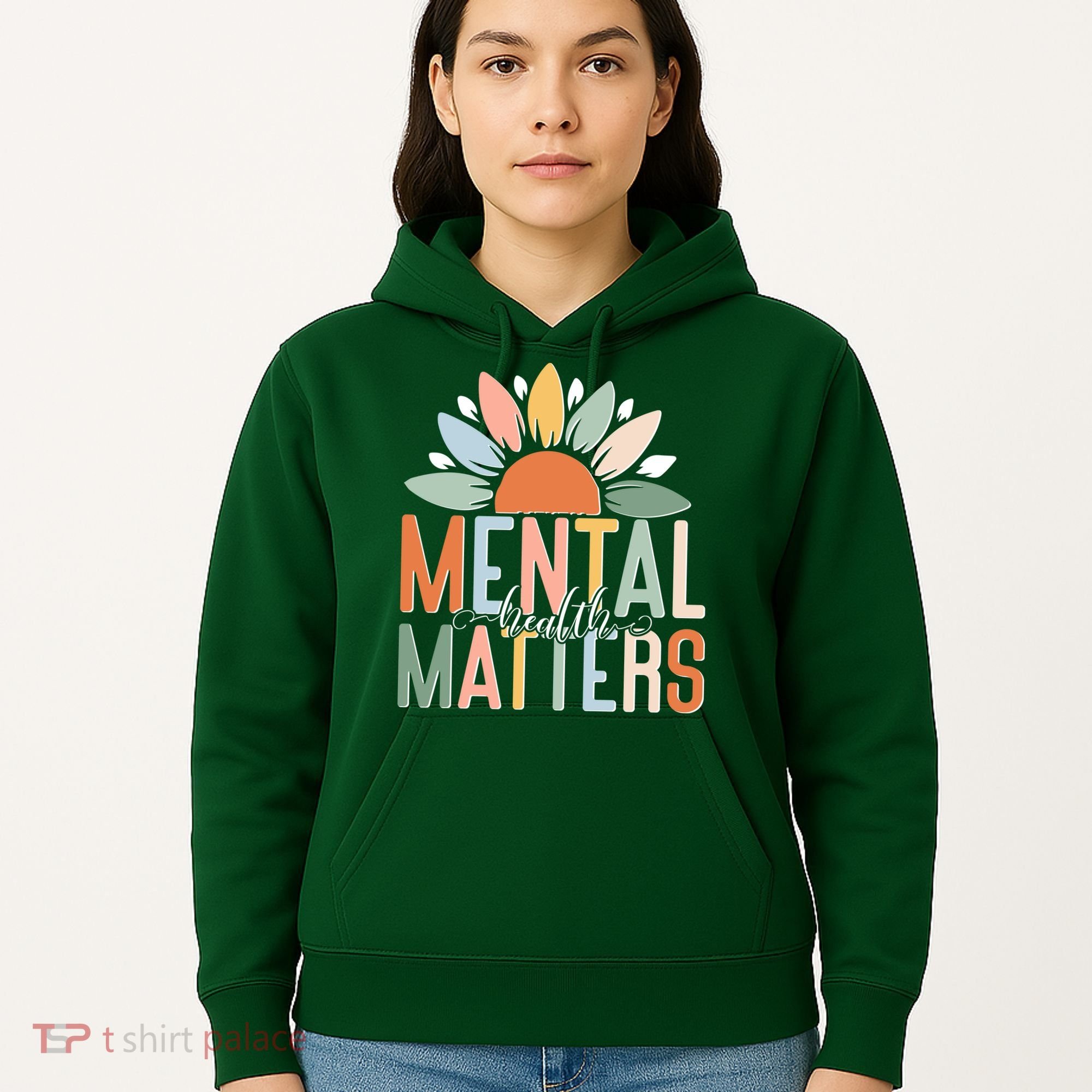 Mental Health Matters Flower Hoodie