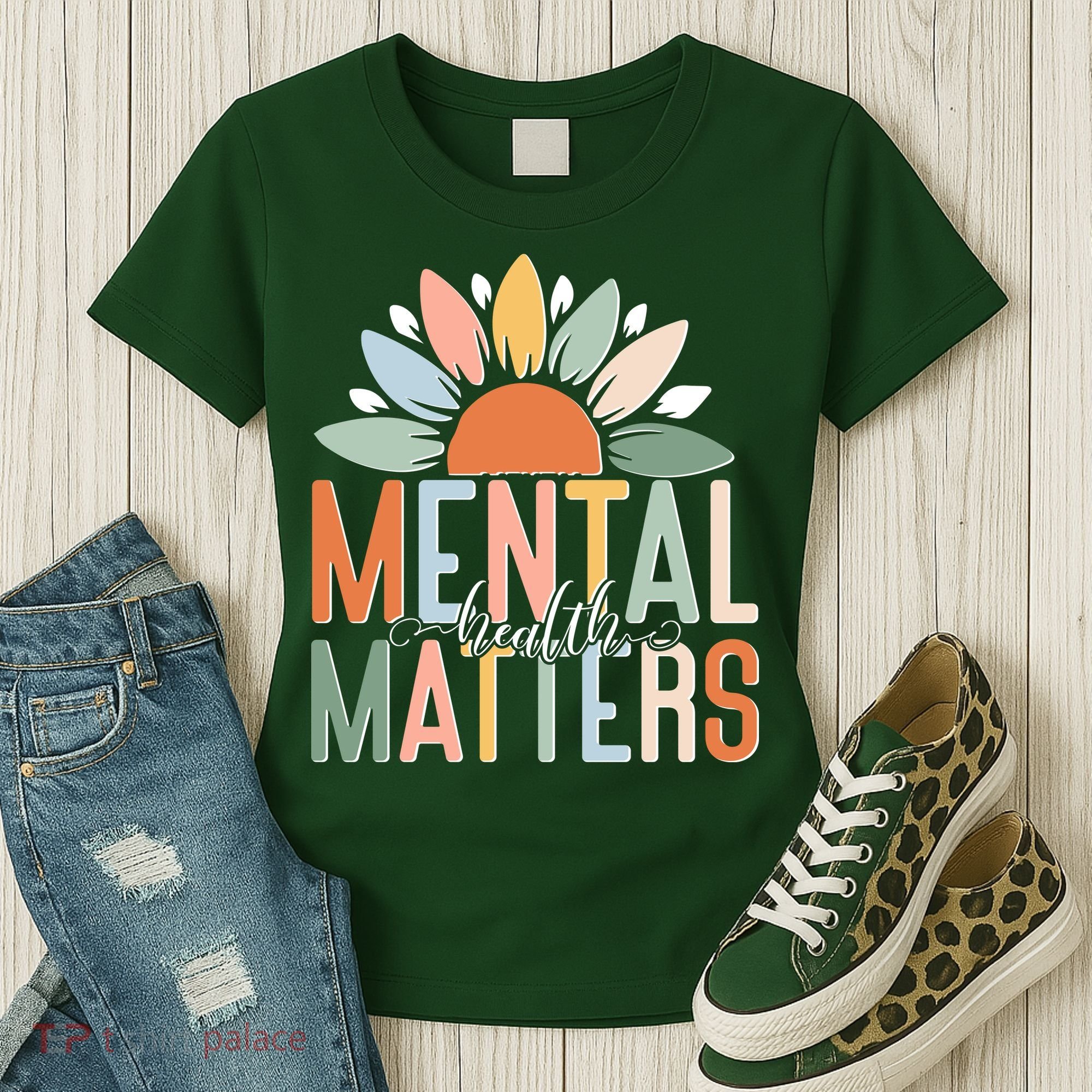 Mental Health Matters Flower Women's T-Shirt